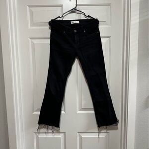 Black Zara Crop Ankle Jeans